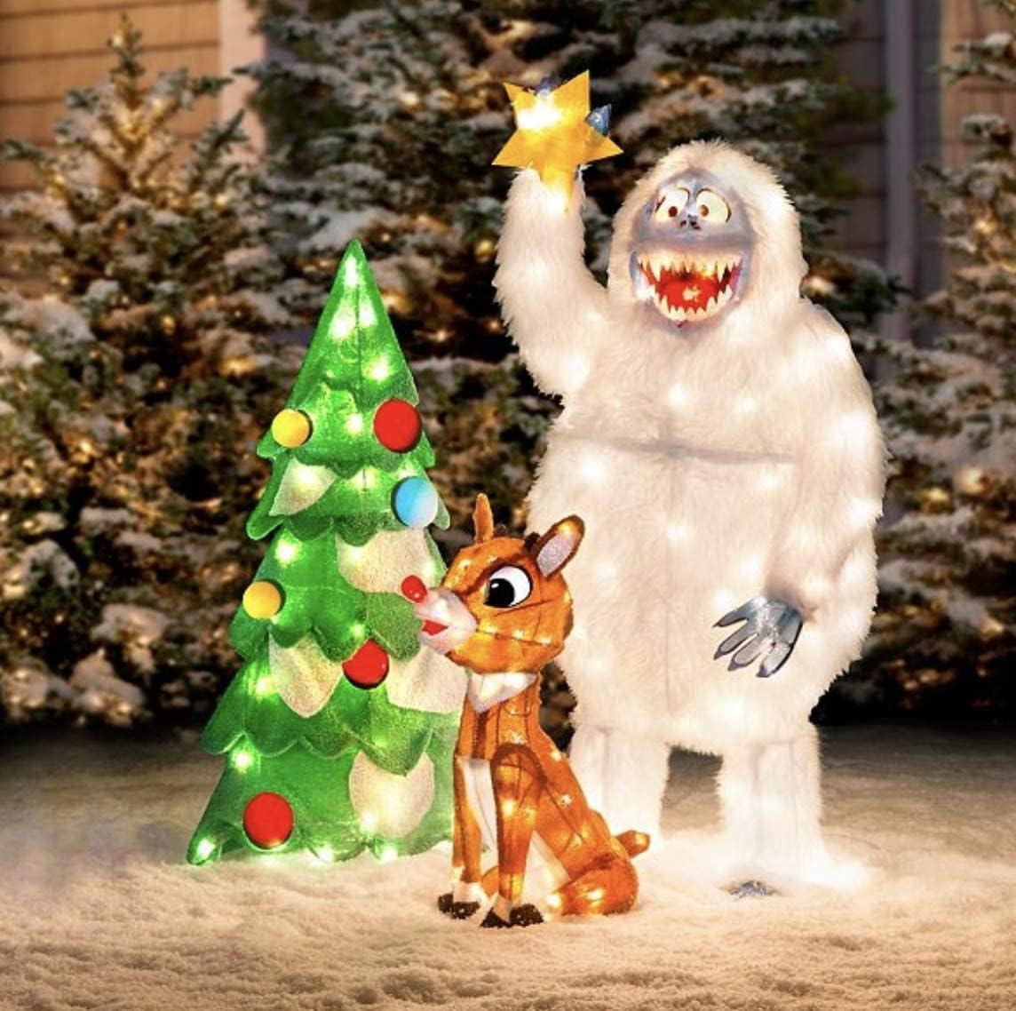 Xmas Tree From Rudolph 5 pc Pre Lit Rudolph The Red Nosed Reindeer Bumble Tree Hermey and ...