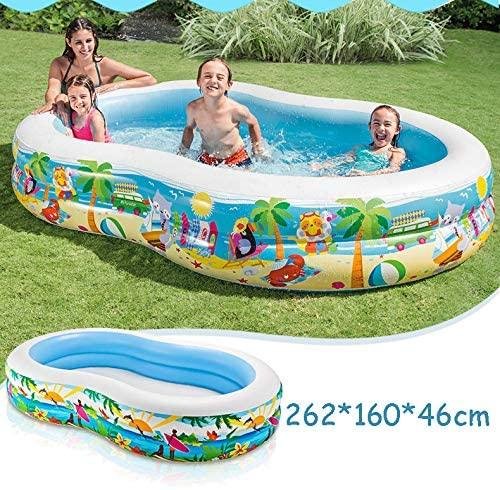Inflatable Swimming Pool, Family Rectangular Inflatable Swimming Pool ...