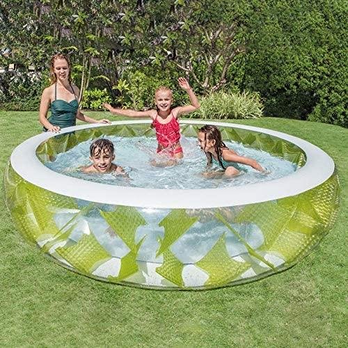 Inflatable Swimming Pool, Round Kids Inflatable Swimming Pool Family ...