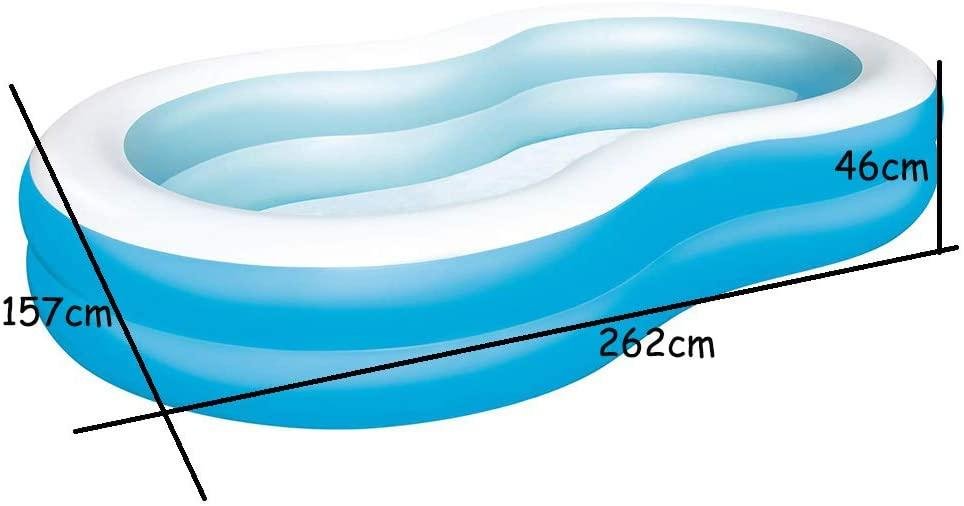 Inflatable Swimming Pool,Rectangular Inflatable Family Swimming Pool ...