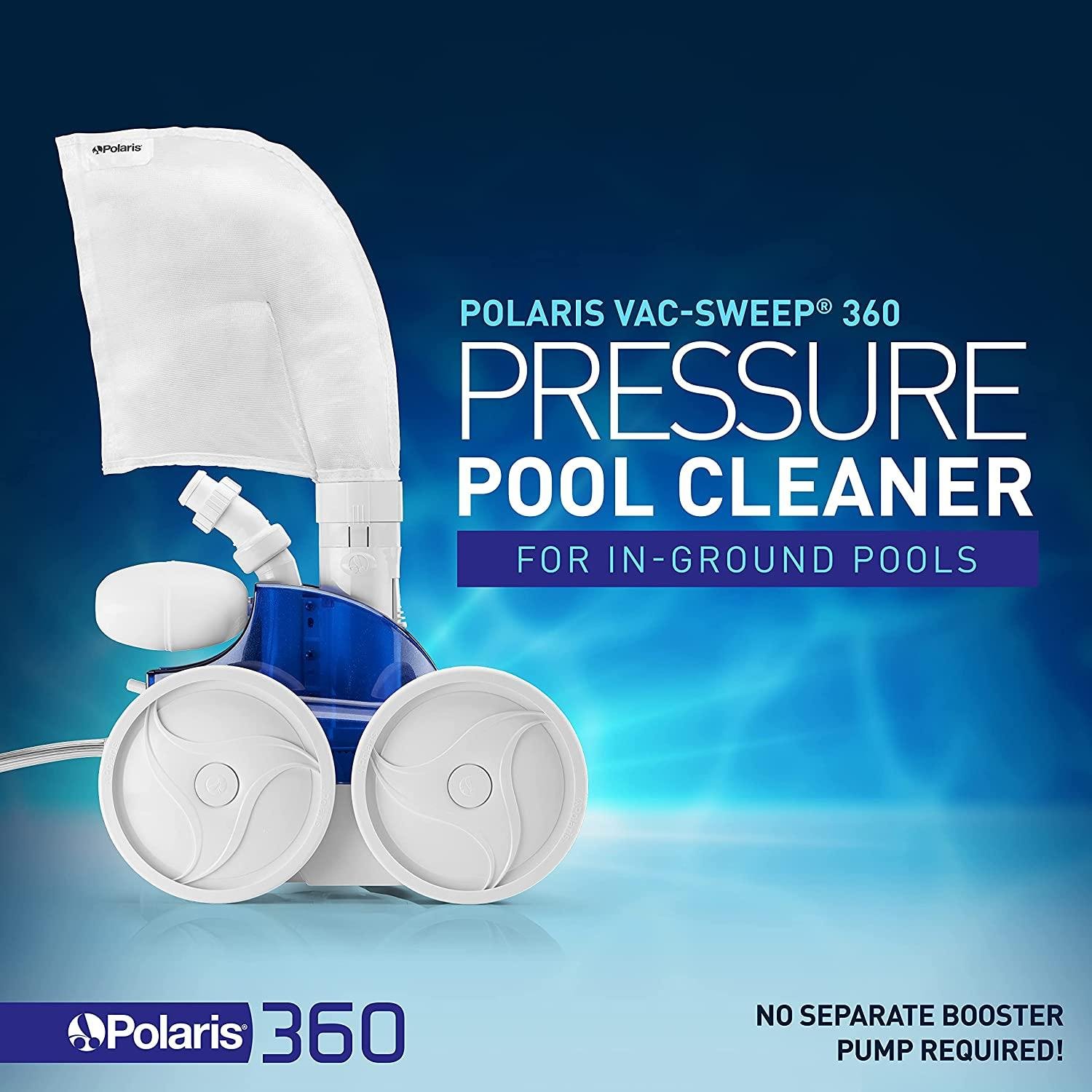 Polaris Vac-Sweep 360 Pressure Inground Pool Cleaner, Triple Jet ...