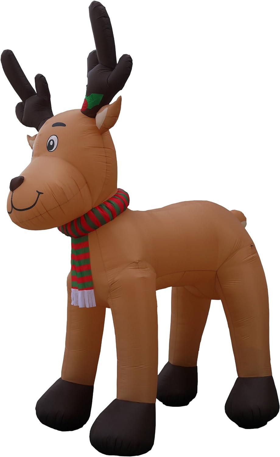 Jumbo 15 Foot Christmas Inflatable Reindeer Decoration – Diikon